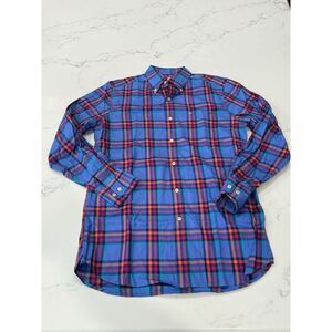 Southern Tide Shirt Mens Small Stretch‎ Office Preppy Casual Classic Fit Plaid